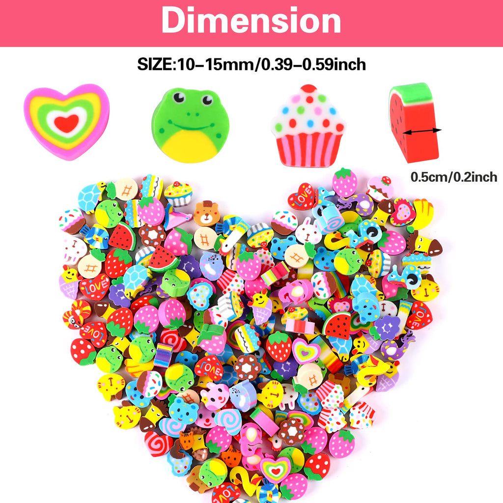 JUNEBRUSHS 150Pcs Fall Mini Erasers, Cute Thanksgiving Erasers Bulk