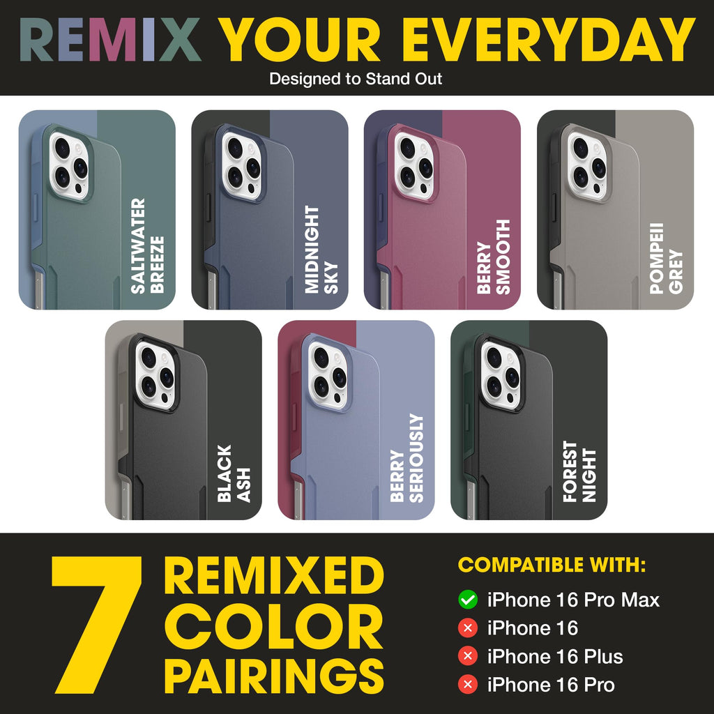 OtterBox iPhone 16 Commuter Series Case - Baby Blue Jeans, Thin & Protective iPhone Case, Dual-Layer, Impact Absorbing iPhone Case