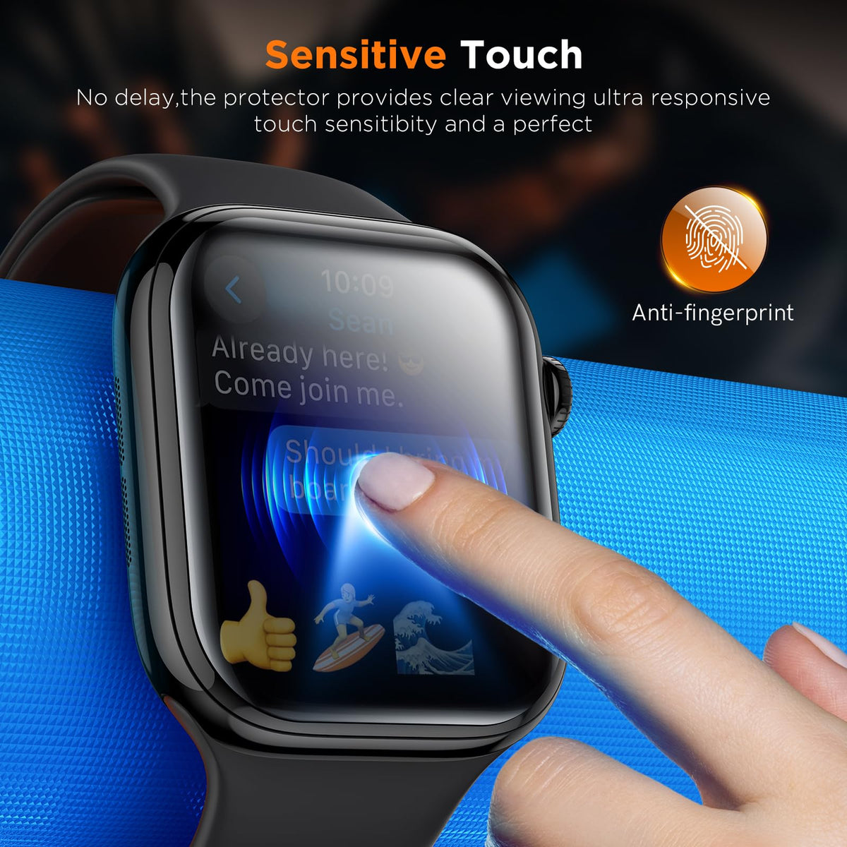 LK 6Pcs for Apple Watch Series 12/Series 11/Series 10 46mm Screen Protector