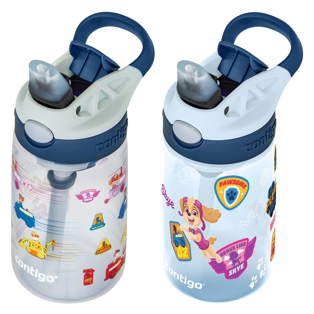 Contigo Aubrey Kids Water Bottle, Dinos & Sharks, 14oz, 2-Count