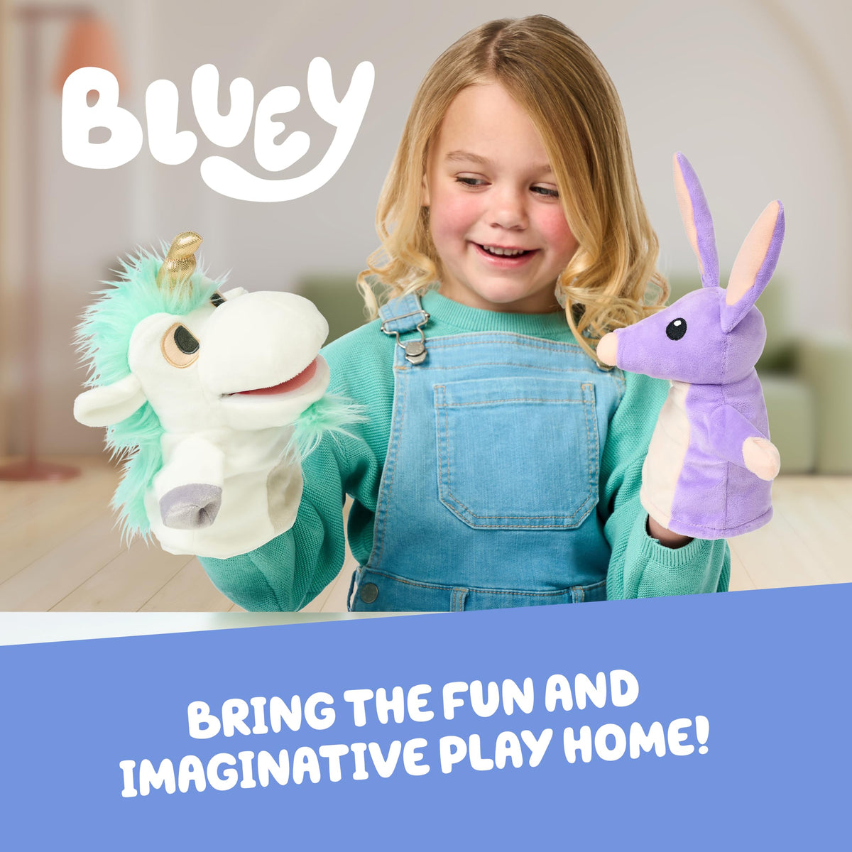 Bluey Friends 3 Pack Plush Toys, Lucky, Chloe and Coco