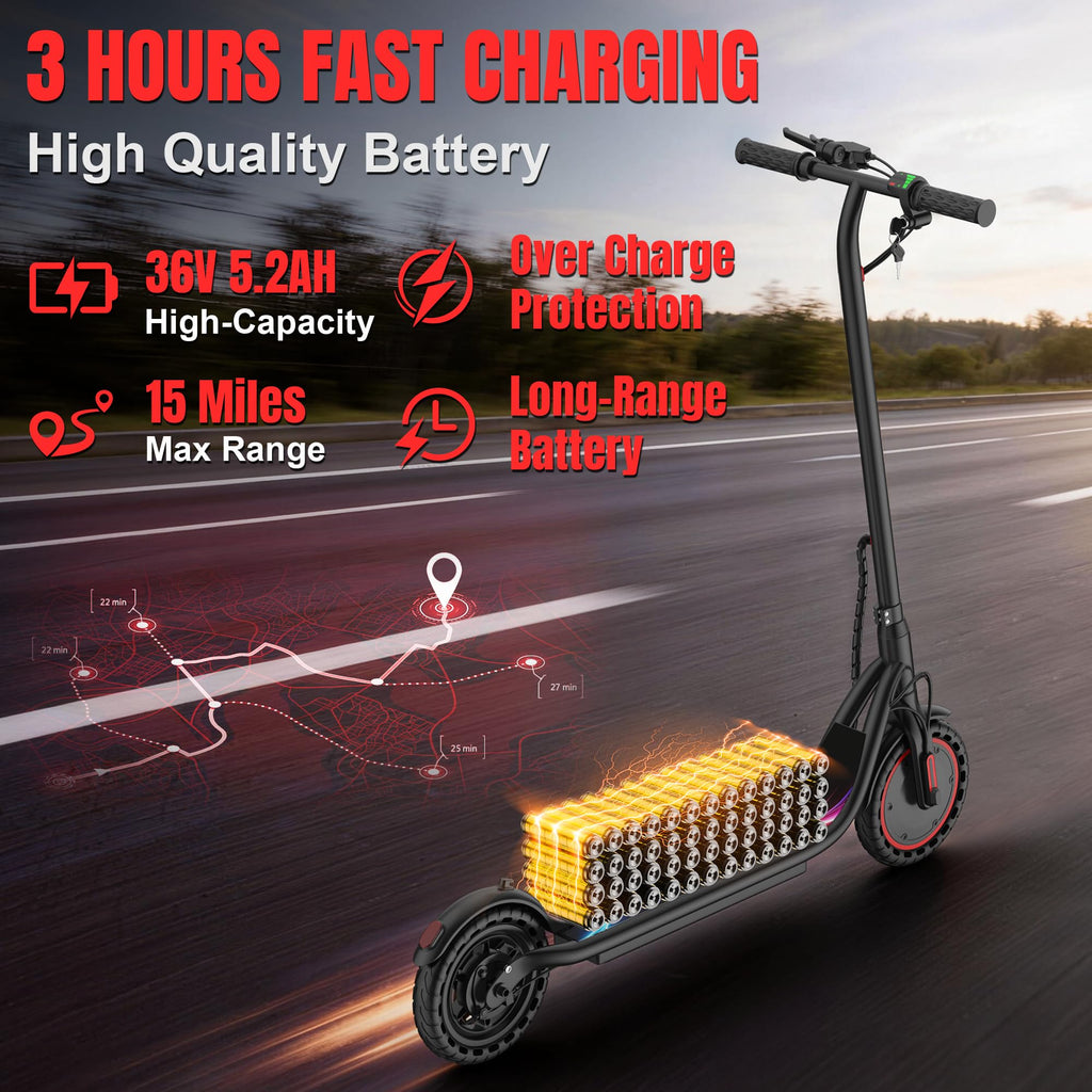 VOLPAM Electric Scooter, 350W/500W Motor, 21/28/40 Miles Long Range