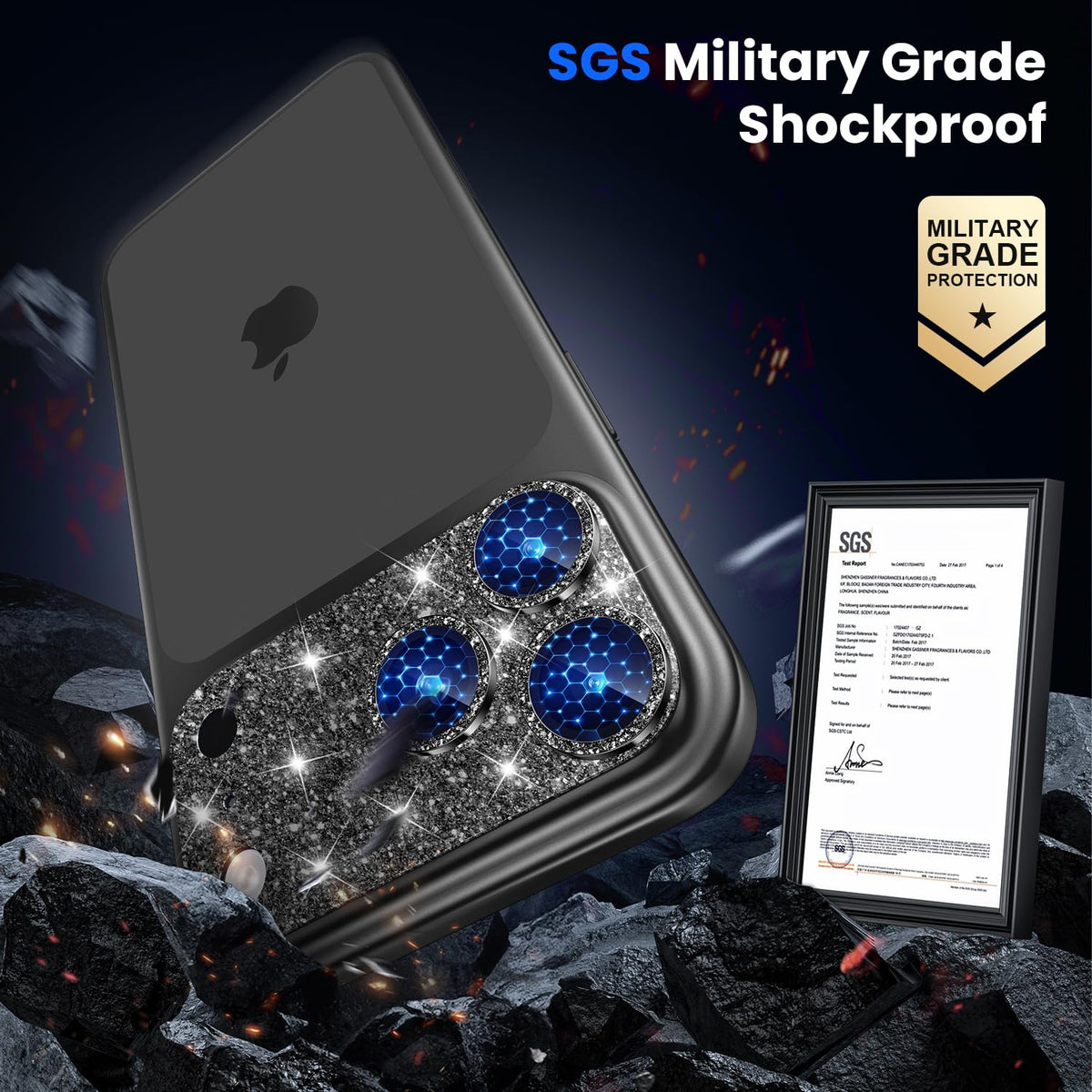 WSKEN for iPhone 17 Pro Max Camera Lens Protector - Military Grade Design