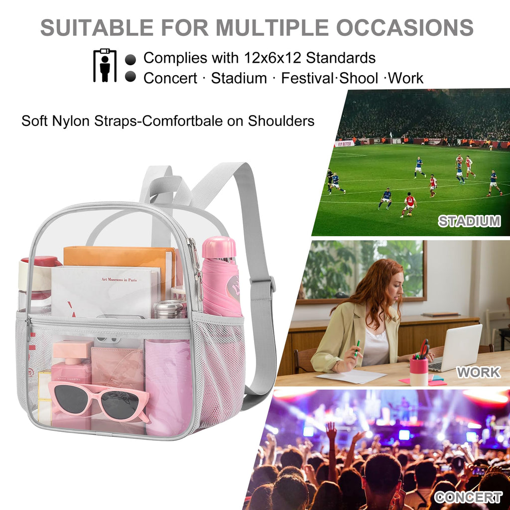 Oraben Clear Backpack for Stadium Events Sports Fan Backpack Stadium Bag