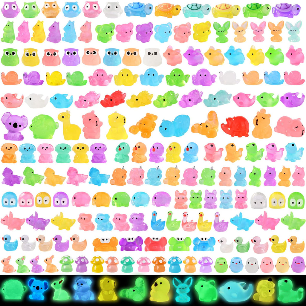 DIYDEC 40PCS Christmas Mini Ducks Figures Toys Miniature Resin Animal Decor