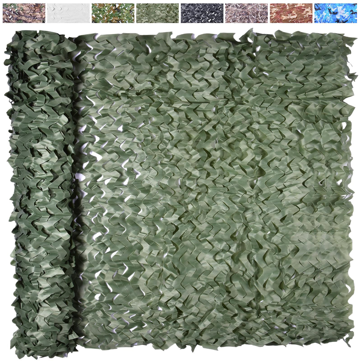 Camo Netting Camouflage Netting 20x20 10x20 10x10 Bulk Roll Burlap Camo Tarp Sunshade Net for Hunting Blind Dinosaur Birthday Jungle MilitaryTheme Party Decoration Camping Shooting