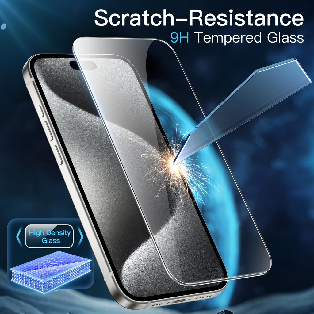 JETech Screen Protector for iPhone 18 Pro Max/17 Pro Max, 3-Pack