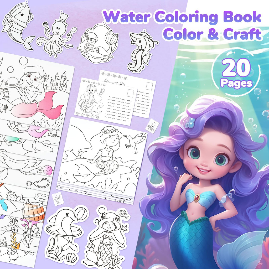JoyCat Paint with Water Coloring Books for Toddlers (Magical Pony)