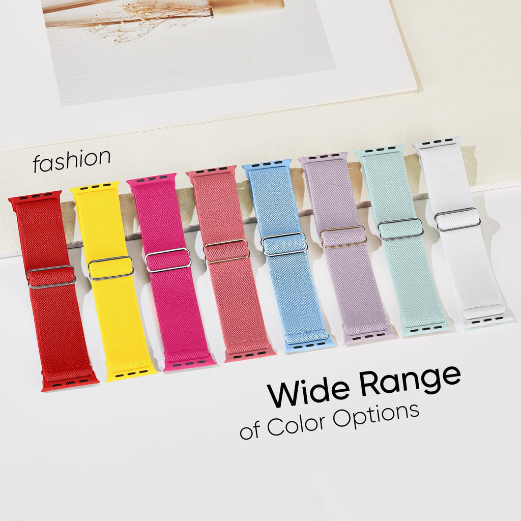 10 Pack Stretchy Bands Compatible with Apple Watch Band Women Men