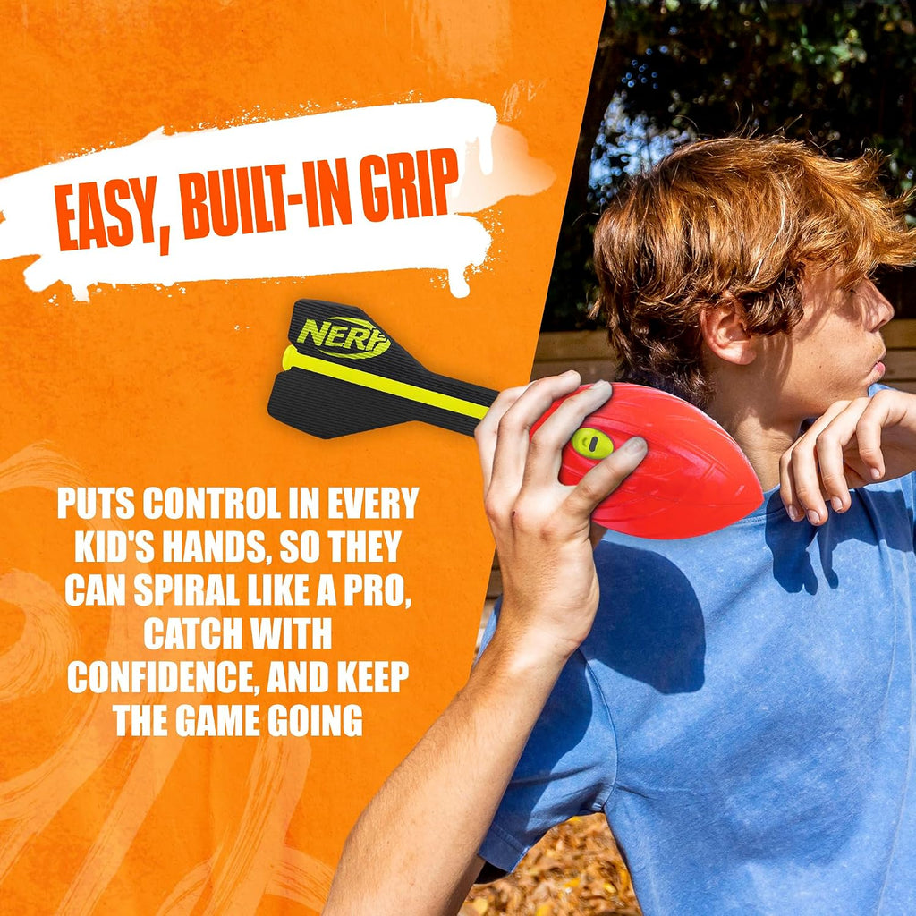 Nerf Vortex Aero Howler Foam Ball, Classic Long-Distance Football, Flight-Optimizing Tail, Whistling Sound, Indoor & Outdoor Fun, Christmas Stocking Stuffers for Kids