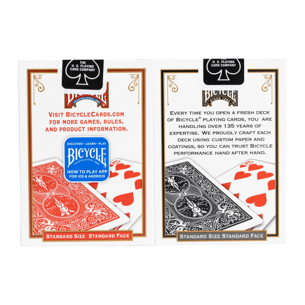 Bicycle Playing Cards 2 Pack Standard Poker Size Red and Blue