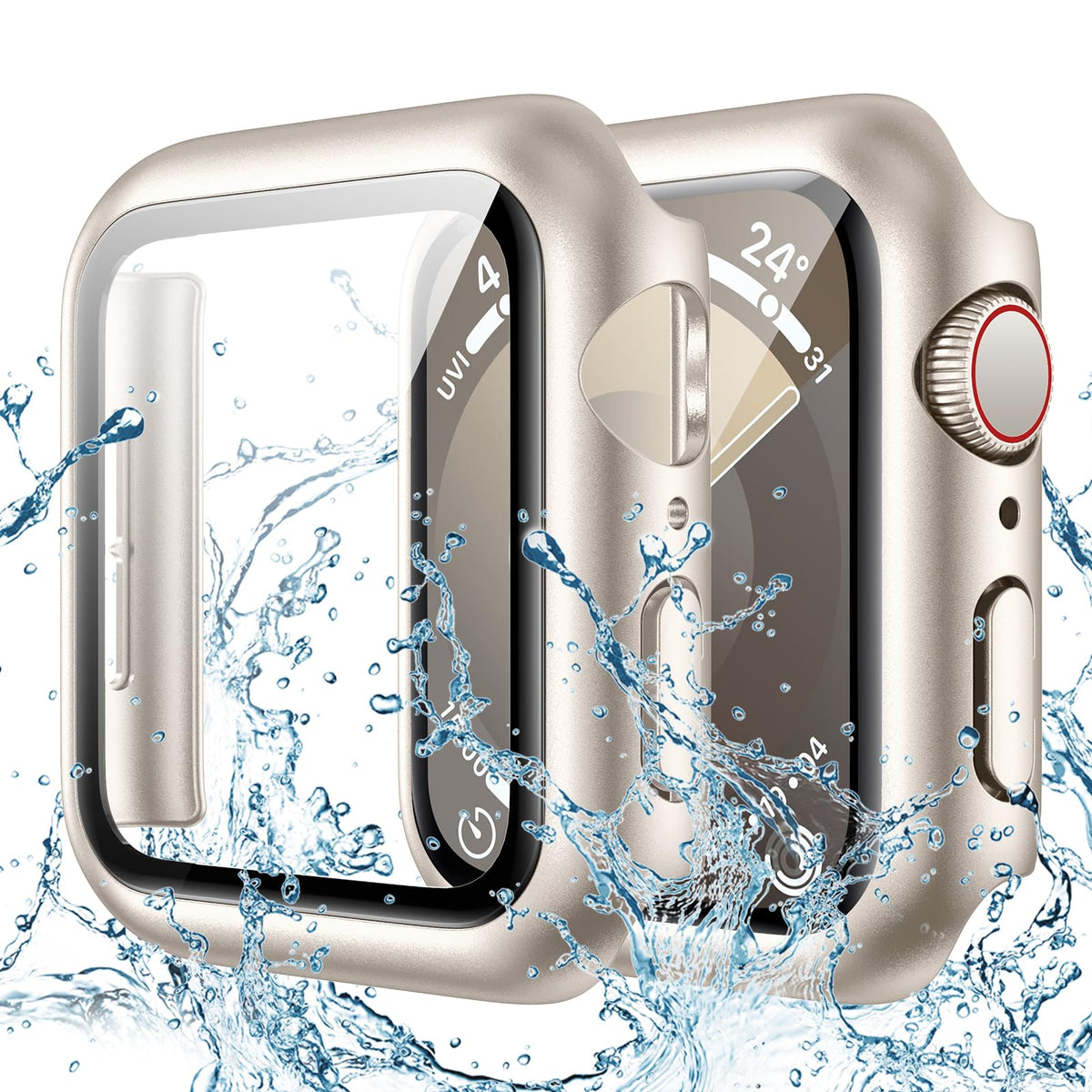 Goton IP67 Waterproof Case with Glass for Apple Watch Series 11/10 46mm