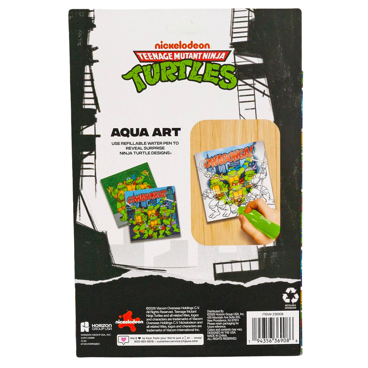 Horizon Group USA Bluey Aqua Art - Reusable Water Reveal Activity Pages With Water Pen for No-Mess Drawing and Coloring