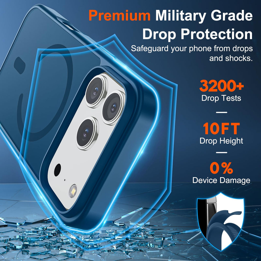 SUPFINE Magnetic for iPhone 18 Pro Max/17 Pro Max Case Dark Blue