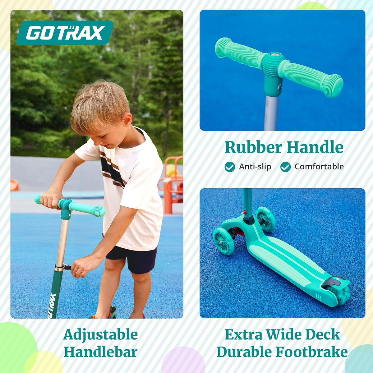 Gotrax KS1 Kids Kick Scooter, 3 Wheels for Boys & Girls 2-8, Gifts