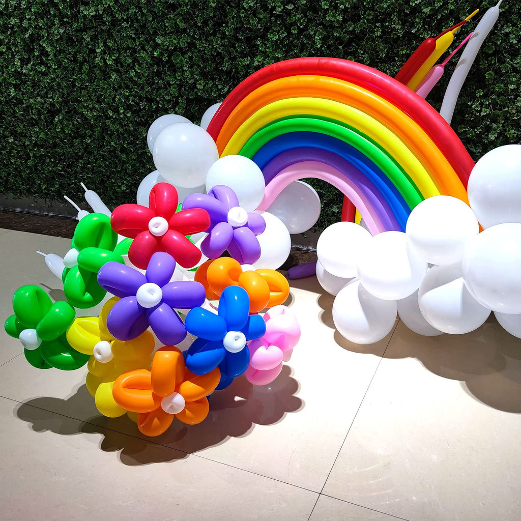 ASIYUHY 260 Balloons Clear Long Balloons 100 Pack Twisting Animal Balloon