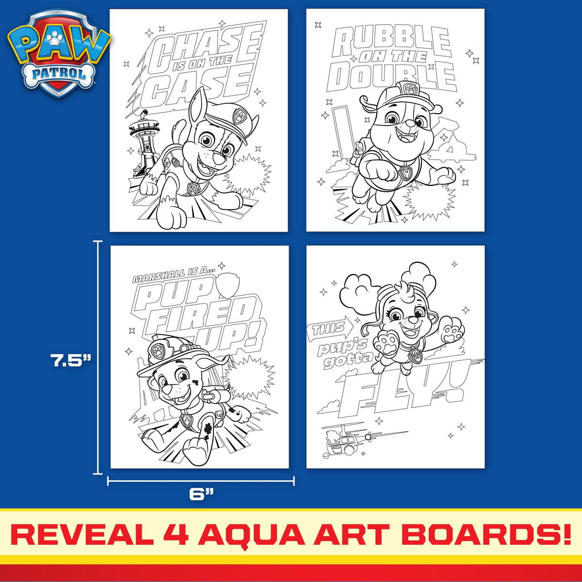 Horizon Group USA Bluey Aqua Art - Reusable Water Reveal Activity Pages With Water Pen for No-Mess Drawing and Coloring