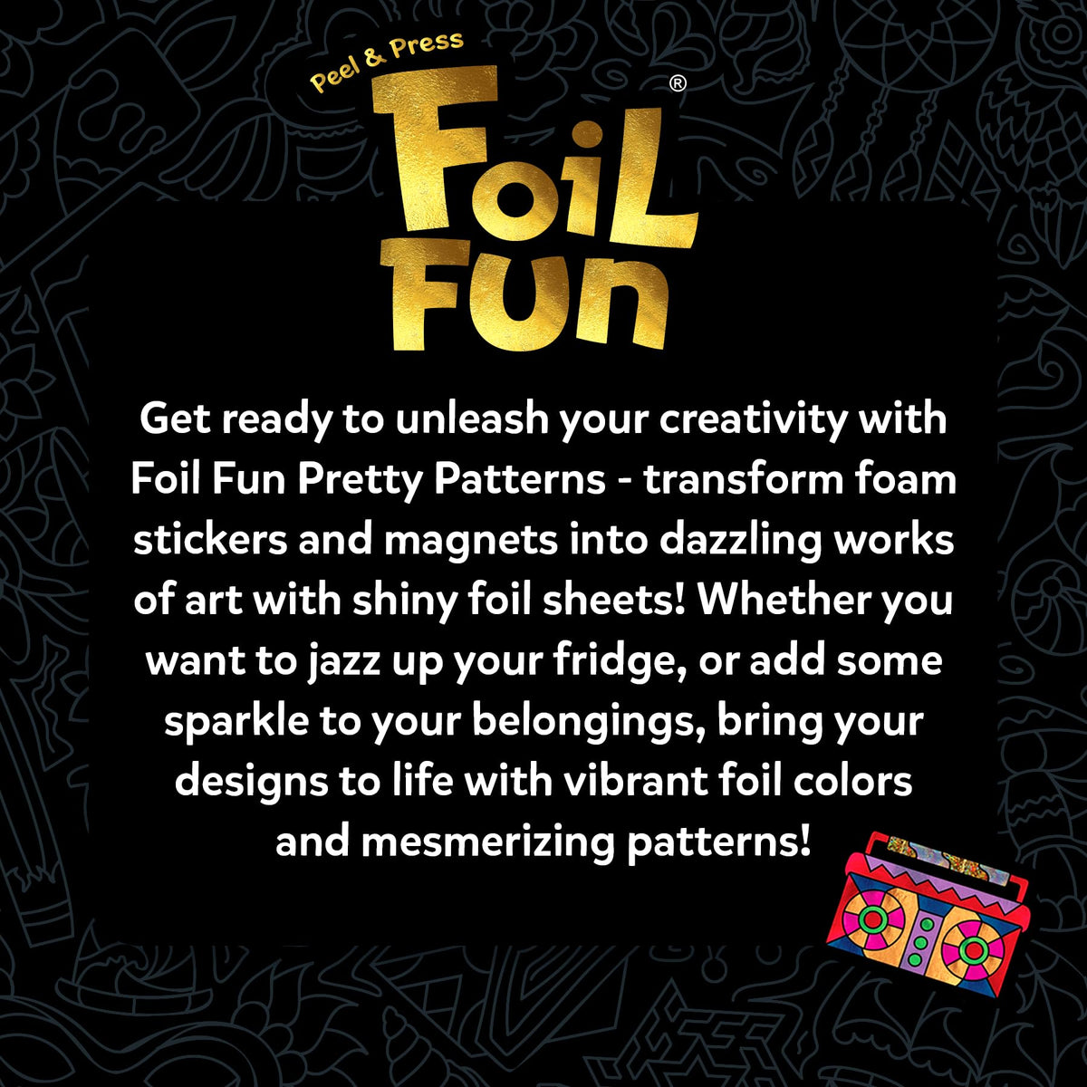 Skillmatics Foil Fun Girl Power, Foil Art & Craft Activity, Gift for Tweens