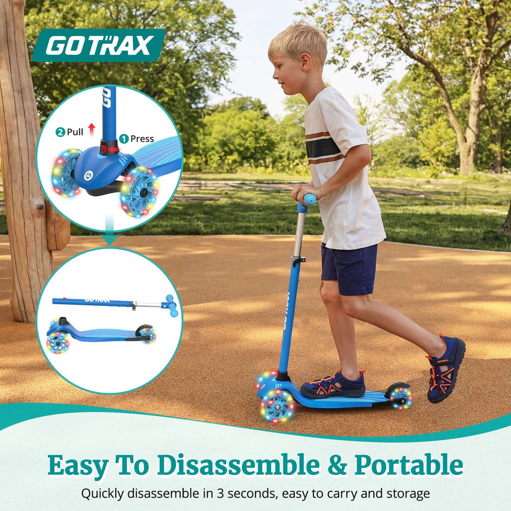 Gotrax KS1 Kids Kick Scooter, 3 Wheels for Boys & Girls 2-8, Gifts