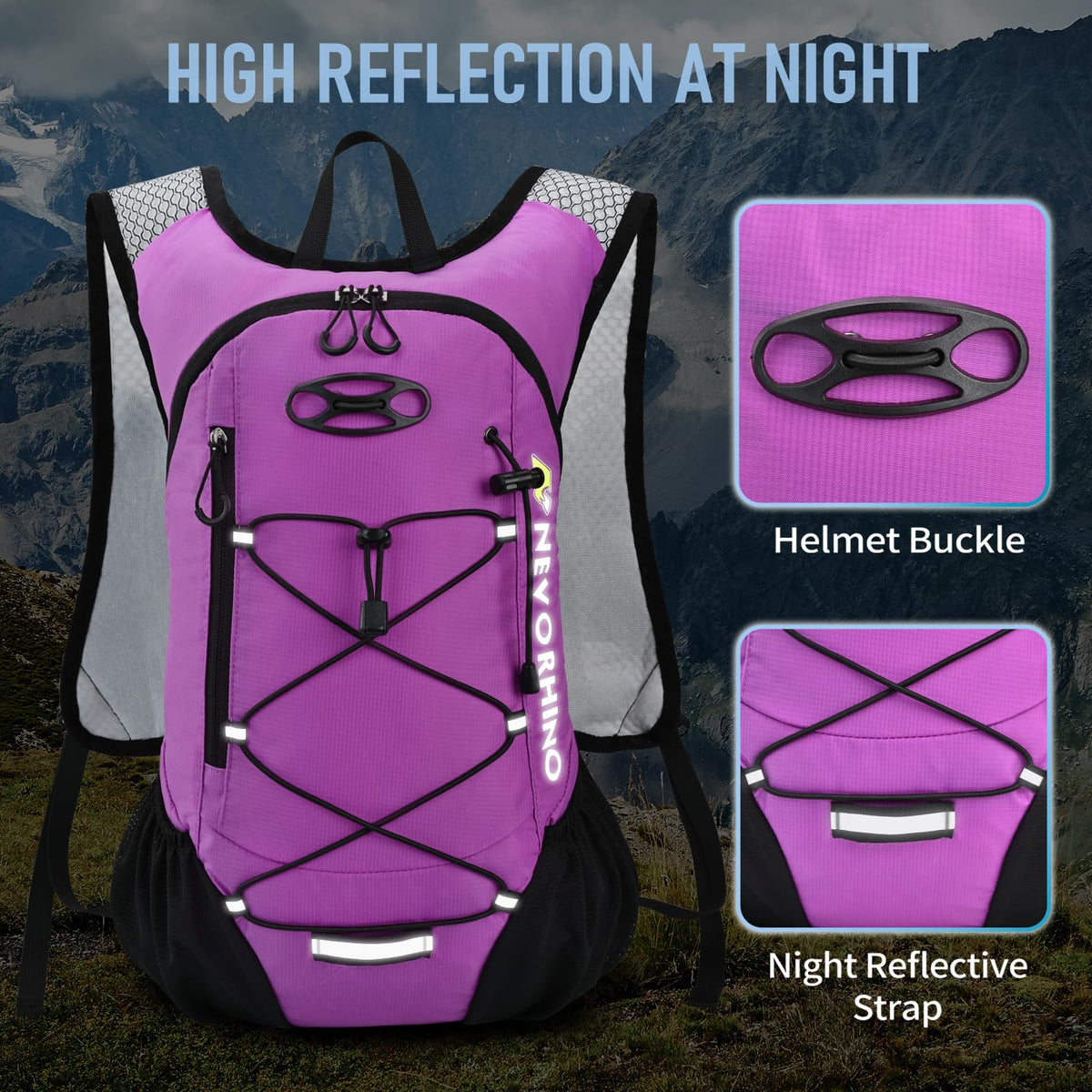 Lightweight Hydration Backpack, Running Backpack with 2L Water Bladder