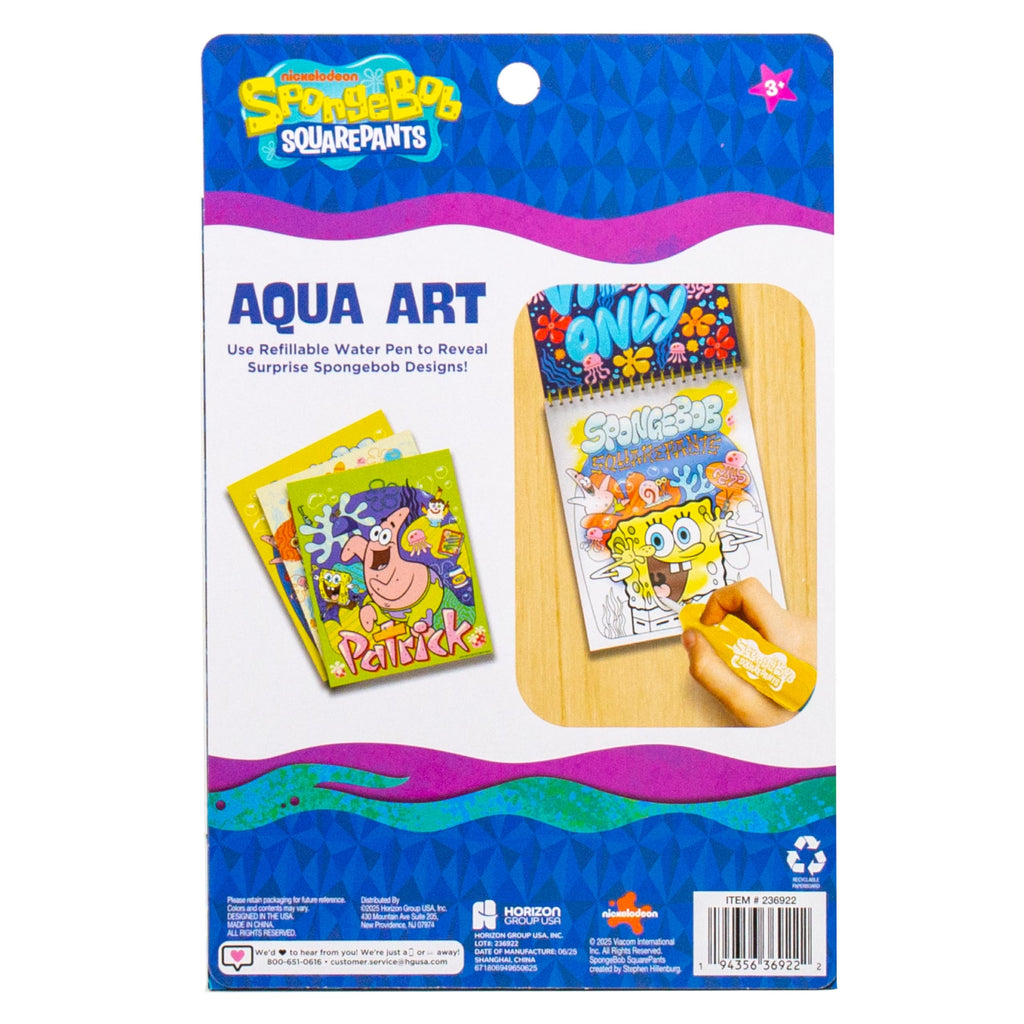 Horizon Group USA Bluey Aqua Art - Reusable Water Reveal Activity Pages With Water Pen for No-Mess Drawing and Coloring