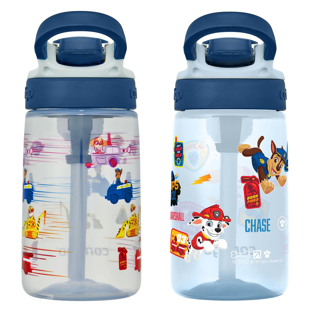 Contigo Aubrey Kids Water Bottle, Dinos & Sharks, 14oz, 2-Count