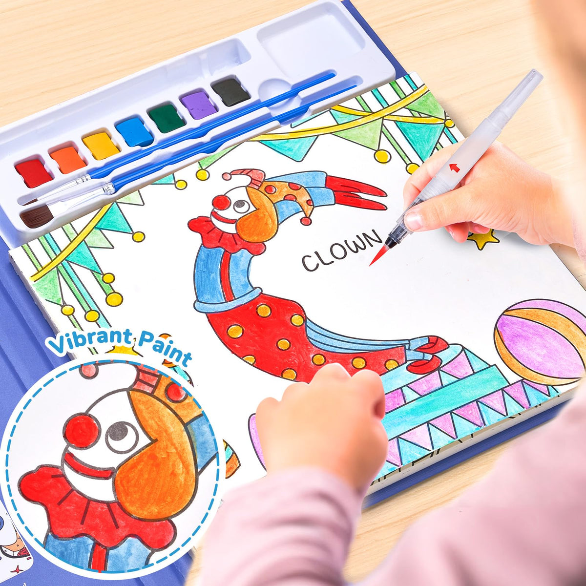 JoyCat Paint with Water Coloring Books for Toddlers (Magical Pony)