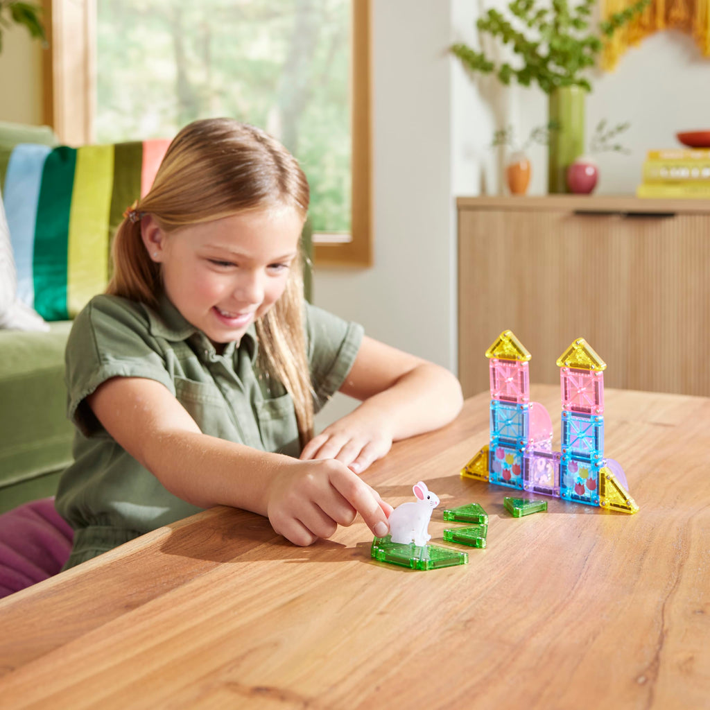 MAGNA-TILES microMAGS 24-Piece Spooky Travel Set, The Original Magnetic Building Brand