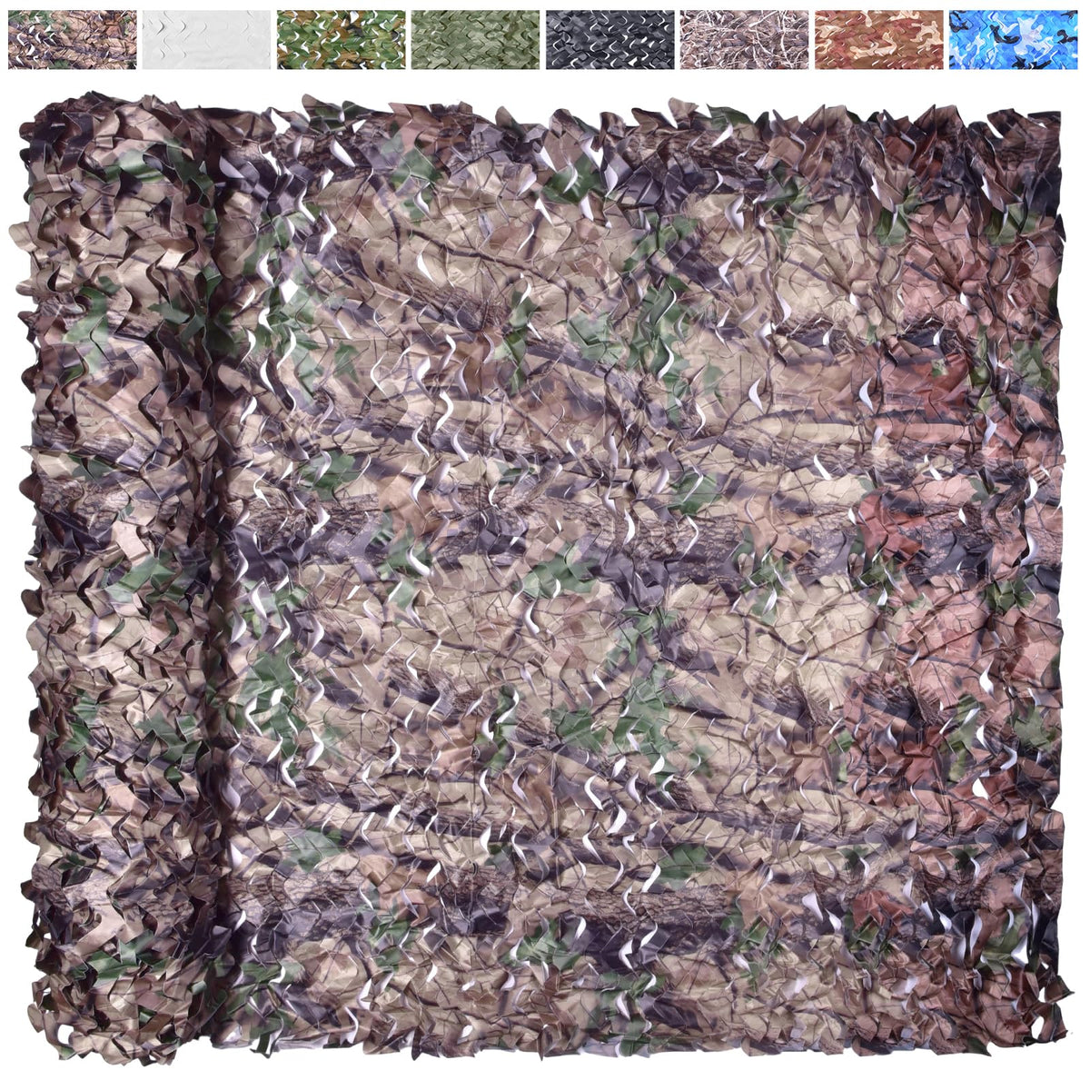Camo Netting Camouflage Netting 20x20 10x20 10x10 Bulk Roll Burlap Camo Tarp Sunshade Net for Hunting Blind Dinosaur Birthday Jungle MilitaryTheme Party Decoration Camping Shooting