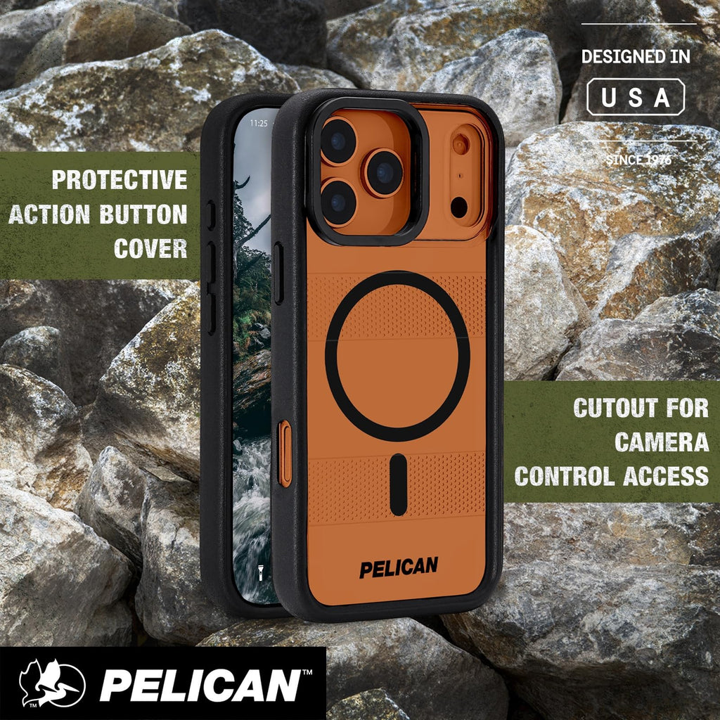 Pelican iPhone 17 Pro Case - MagSafe Phone Case -Ranger Frosted Clear/Black