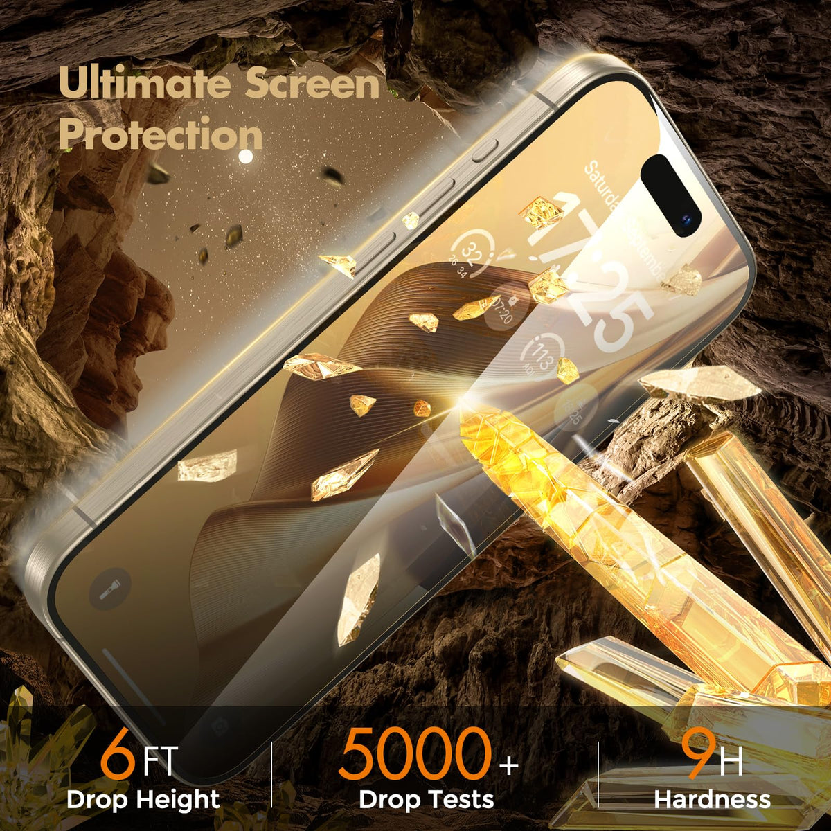 UNBREAKcable Privacy Screen Protector for iPhone 16 Pro Max, Full Coverage