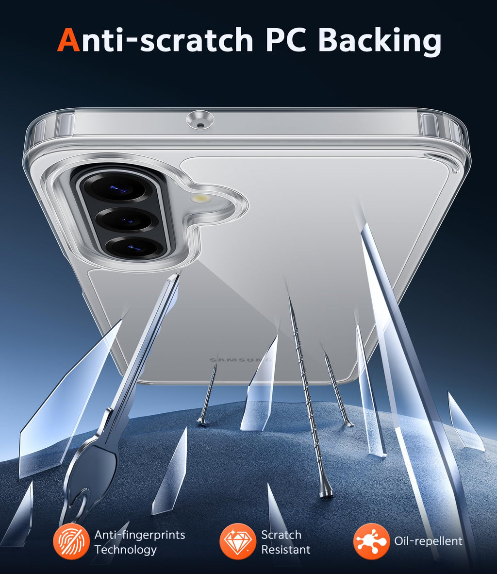 FNTCASE for Moto G-Power-5G-2026/2025 Clear Case with Screen Protector