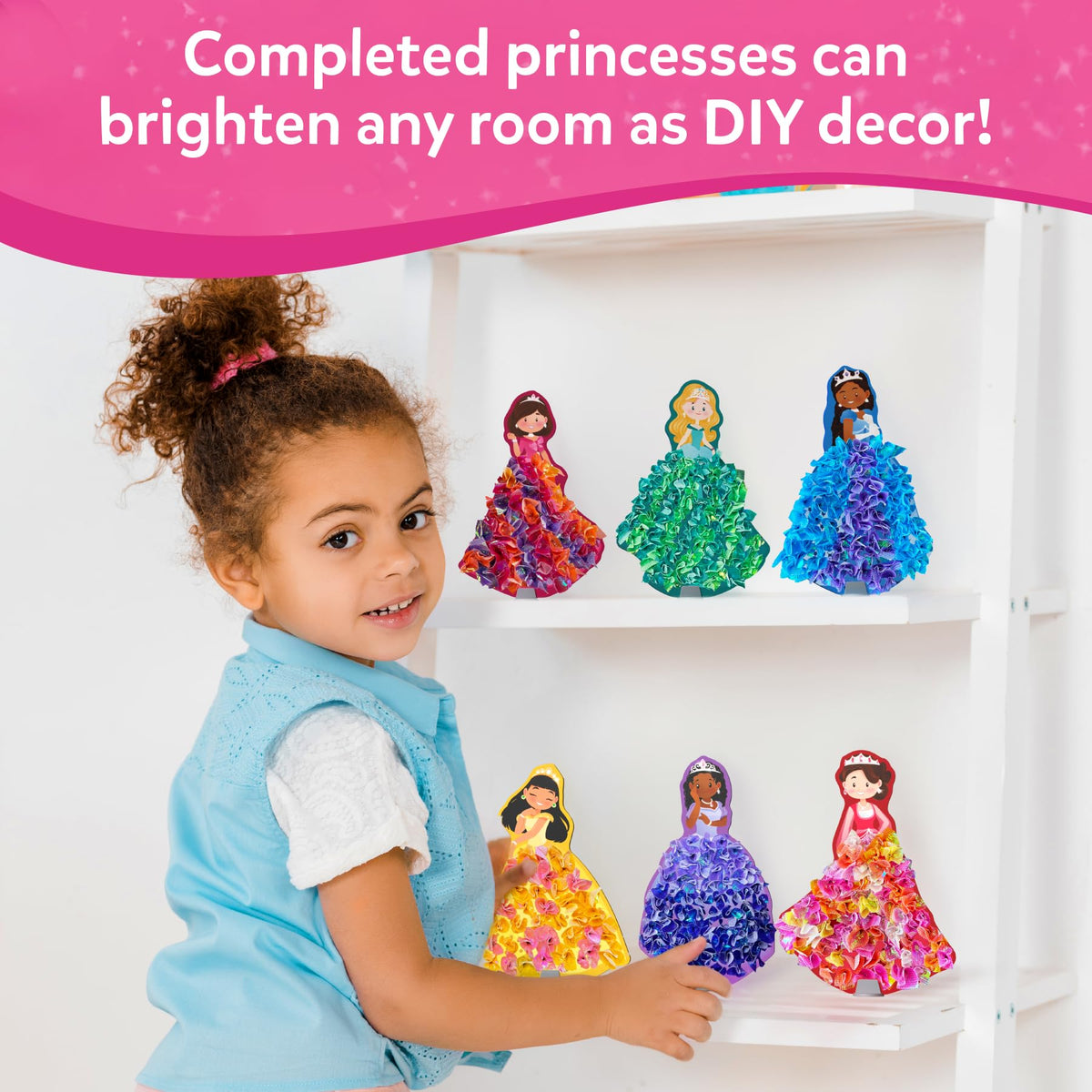 Skillmatics Poke-in Art – Disney Princesses, Wood Craft Kit, Gift for Kids