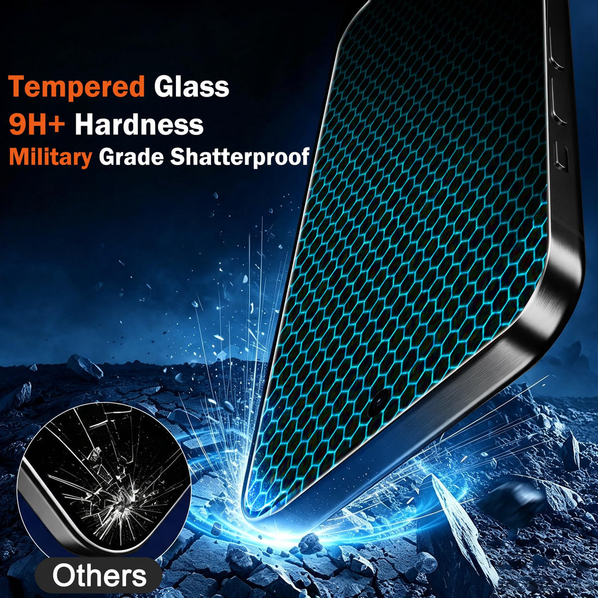 Ferilinso Privacy Screen Protector for iPhone 18 Pro, Tempered Glass
