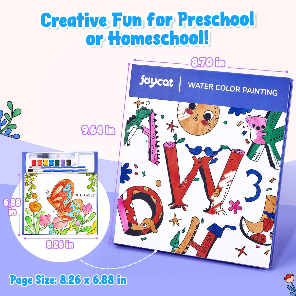 JoyCat Paint with Water Coloring Books for Toddlers (Magical Pony)