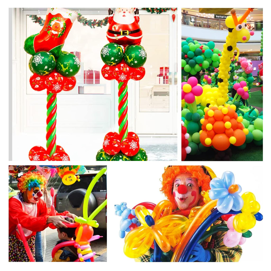 ASIYUHY 260 Balloons Clear Long Balloons 100 Pack Twisting Animal Balloon