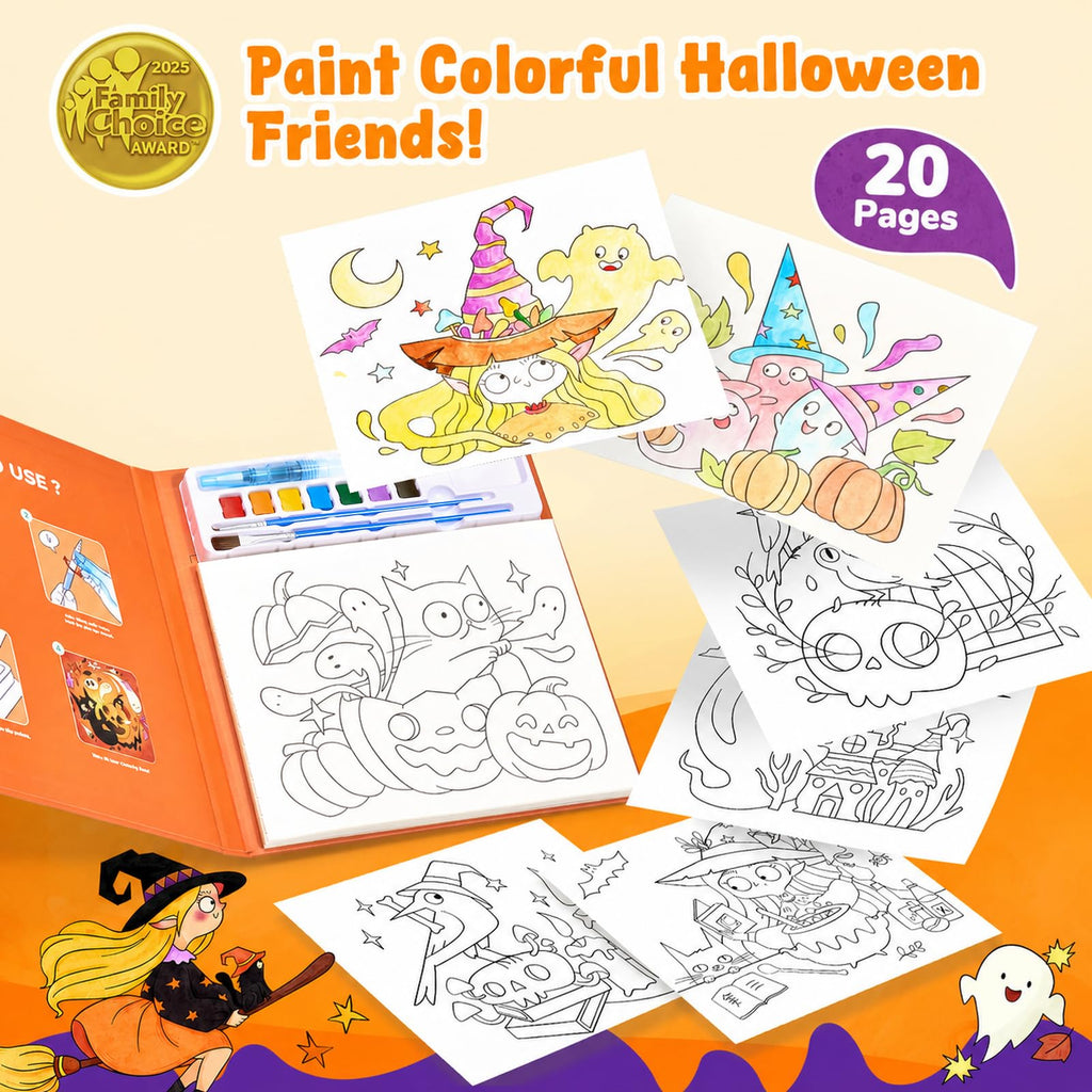 JoyCat Paint with Water Coloring Books for Toddlers (Magical Pony)