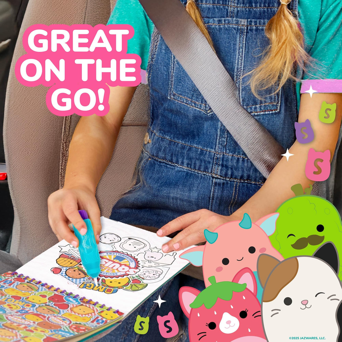 Horizon Group USA Bluey Aqua Art - Reusable Water Reveal Activity Pages With Water Pen for No-Mess Drawing and Coloring