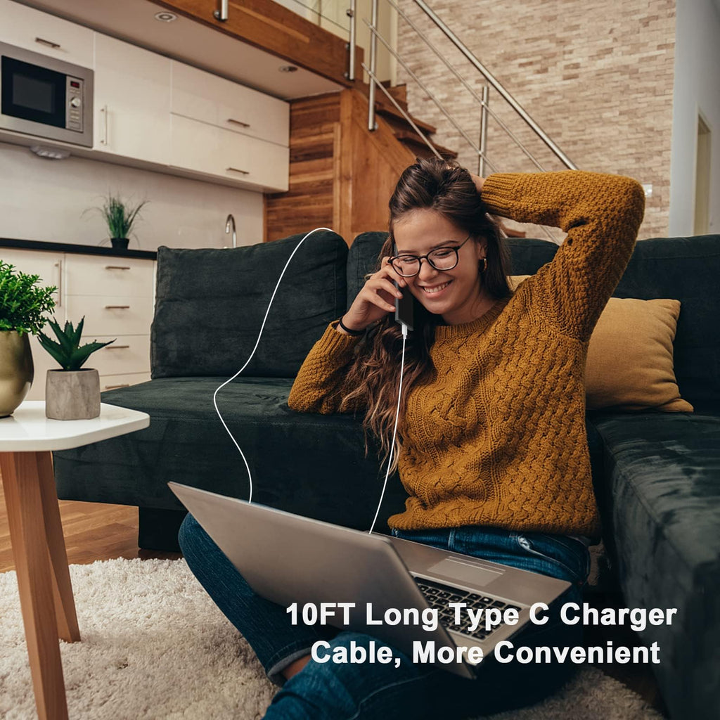 iPhone 18 17 16 15 Charger Fast Charging 10FT 20W USB C Charger Block Cable