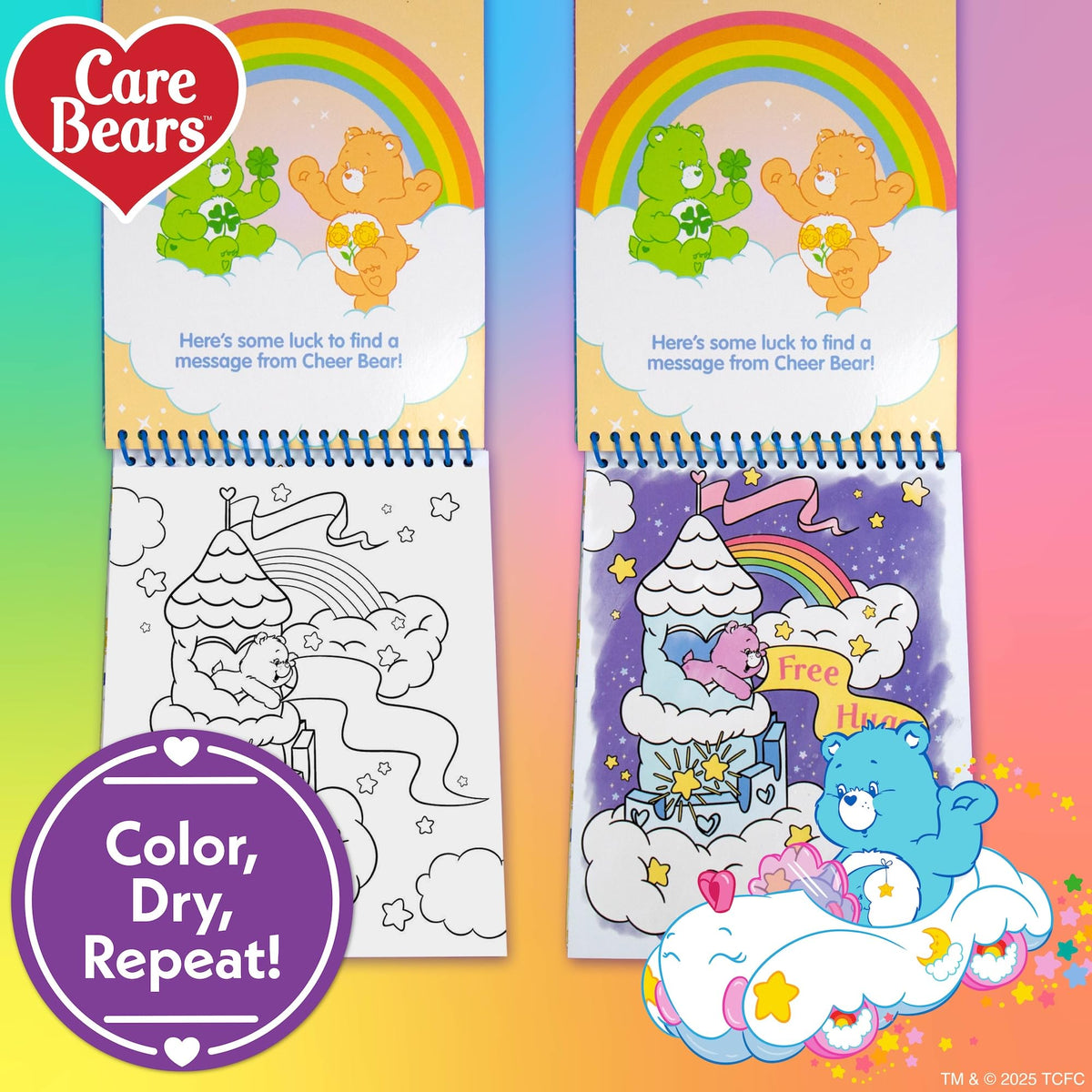 Horizon Group USA Bluey Aqua Art - Reusable Water Reveal Activity Pages With Water Pen for No-Mess Drawing and Coloring