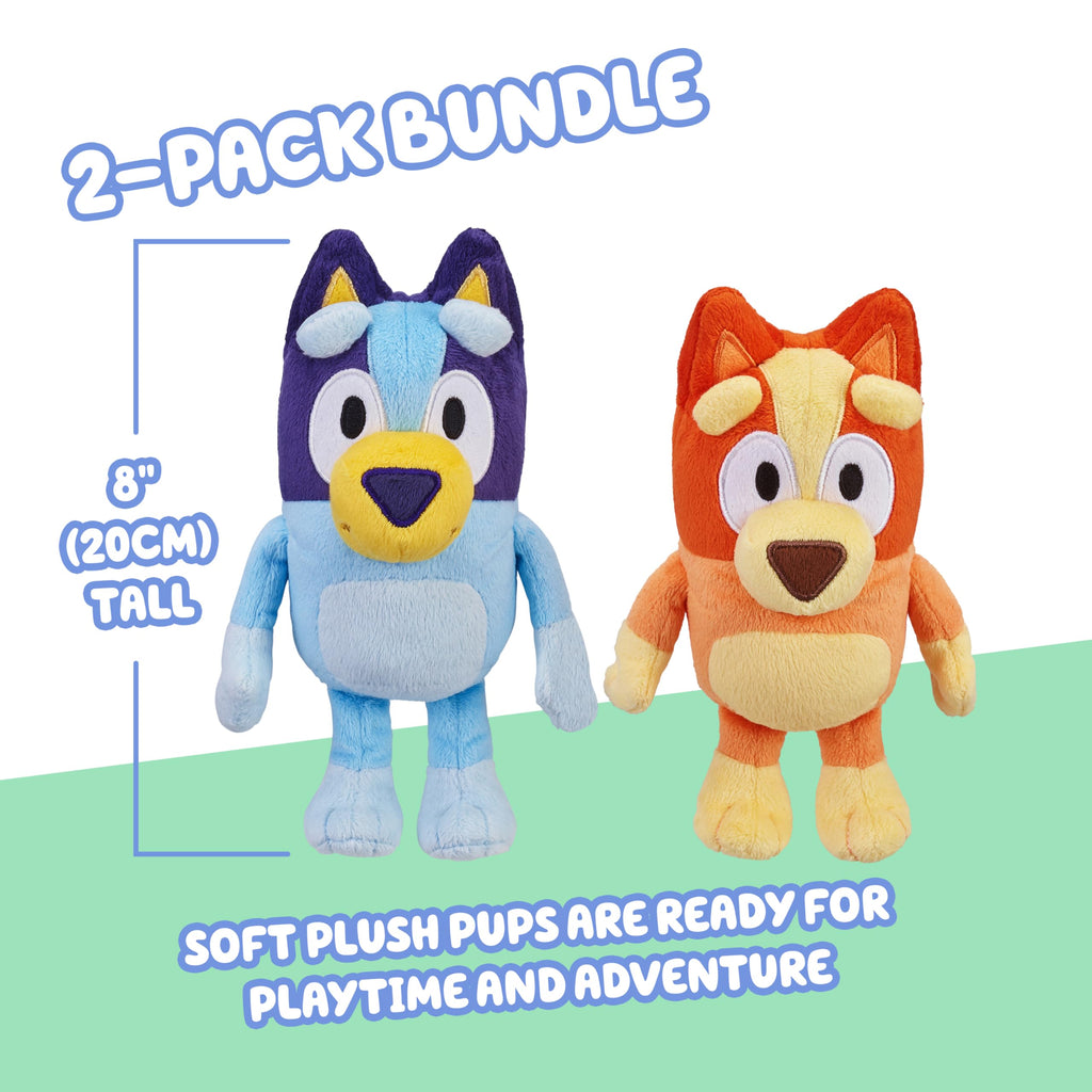 Bluey Friends 3 Pack Plush Toys, Lucky, Chloe and Coco