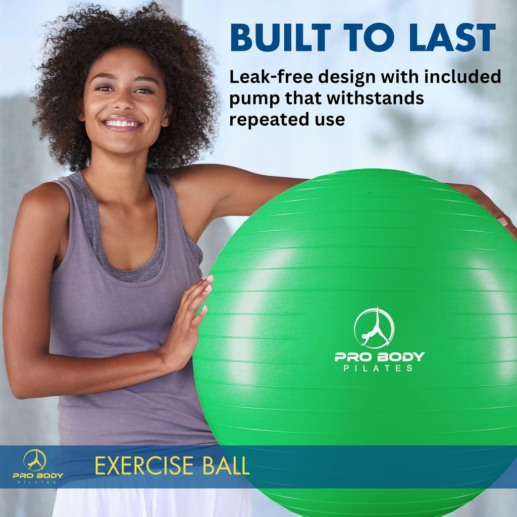 ProBody Pilates Yoga Ball - Gym Grade Exercise Ball