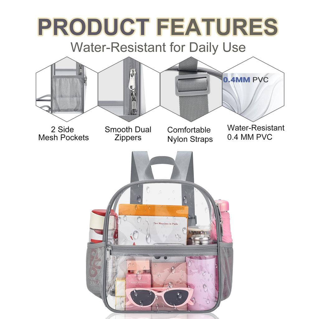 Oraben Clear Backpack for Stadium Events Sports Fan Backpack Stadium Bag
