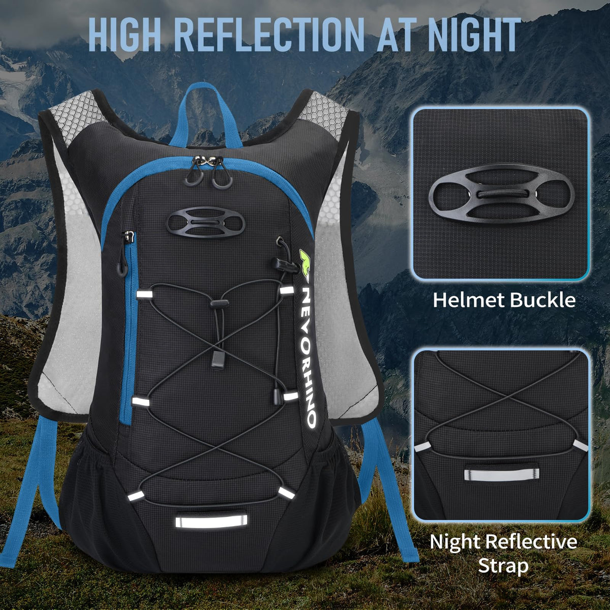 Lightweight Hydration Backpack, Running Backpack with 2L Water Bladder