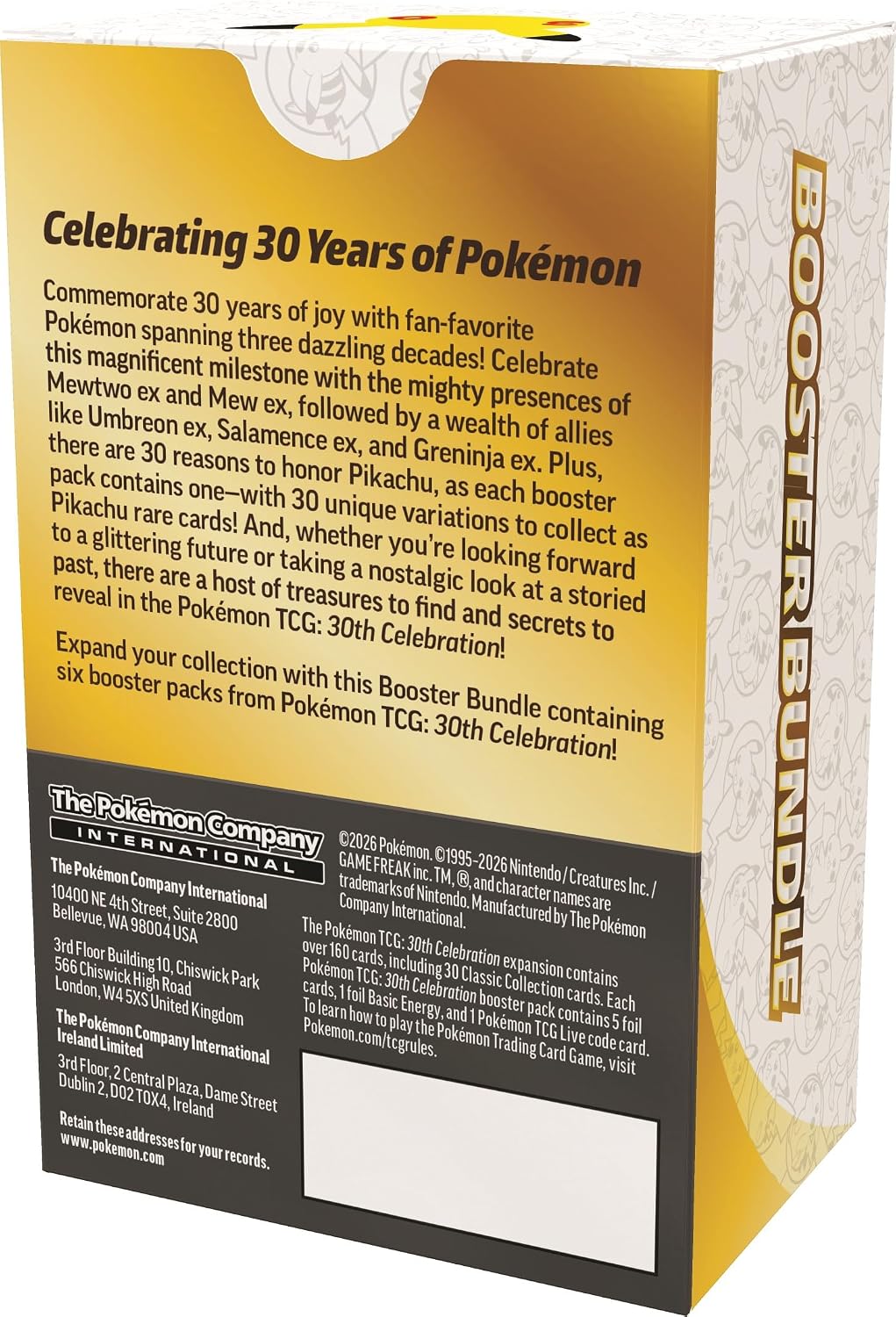 Pokémon TCG: 30th Celebration Booster Bundle