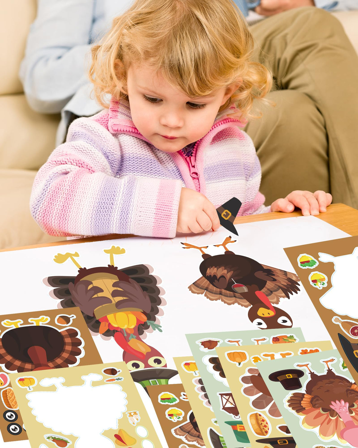 24 Pcs Make Your Own Axolotl Sticker, Party Favors Face Stickers for Kids