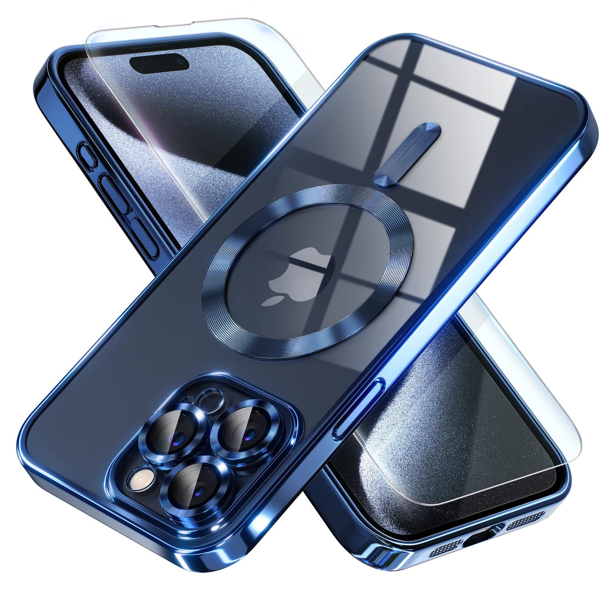 Misea Magnetic for iPhone 17 Case Compatible with MagSafe Light Blue