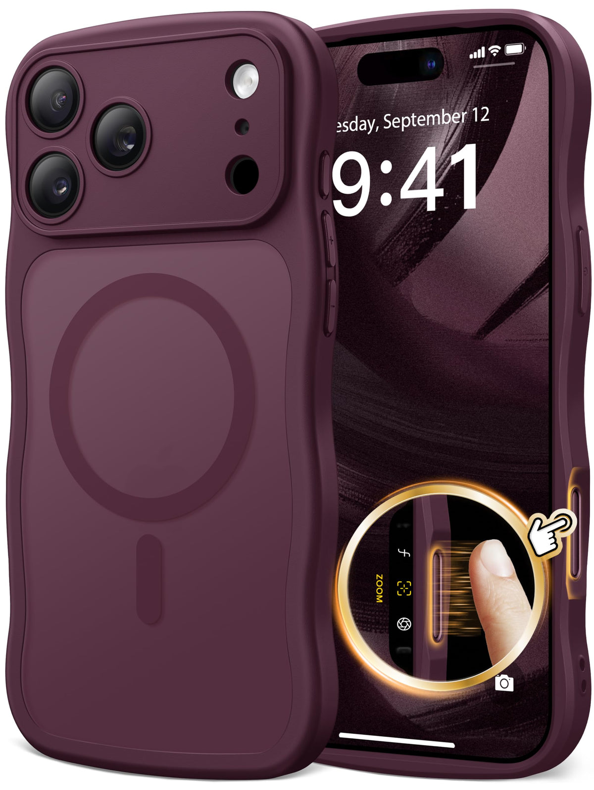 CAPRARO Cute for iPhone 13 Pro Case, Compatible with MagSafe