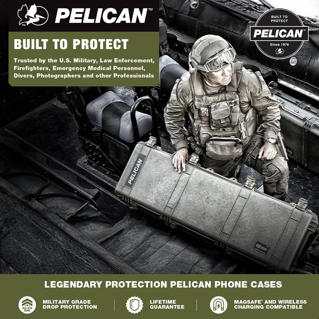 Pelican iPhone 17 Pro Case - MagSafe Phone Case -Ranger Frosted Clear/Black