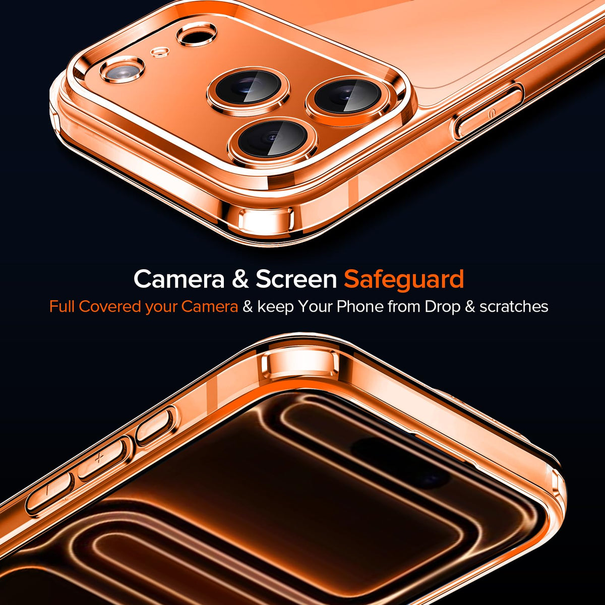 ivoler 3-in-1 Case for iPhone 16 Plus 6.7 inch, Clear